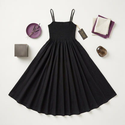 Women Maxi Black Full Length Dress